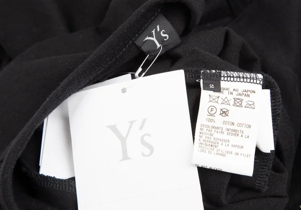 Y's Cotton Asymmetry T Shirt K-129037_019