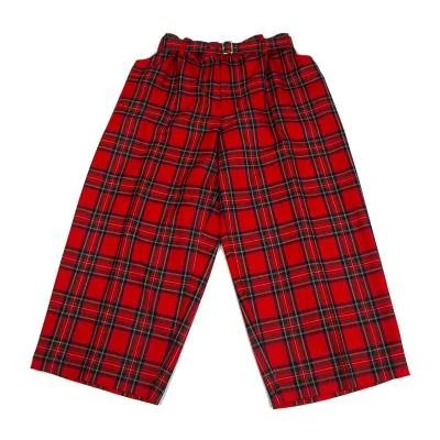 tao Check Wool Wide Pants