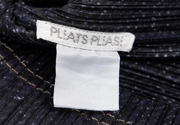 プリーツプリーズPLEATS PLEASE デニム転写プリントプリーツTシャツ インディゴM位 K-129085_015