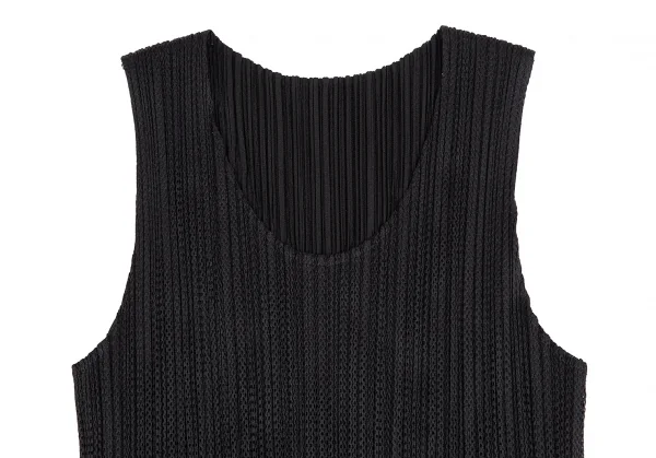 PLEATS PLEASE Mesh Layered Tank Top & Skirt K-129091_004