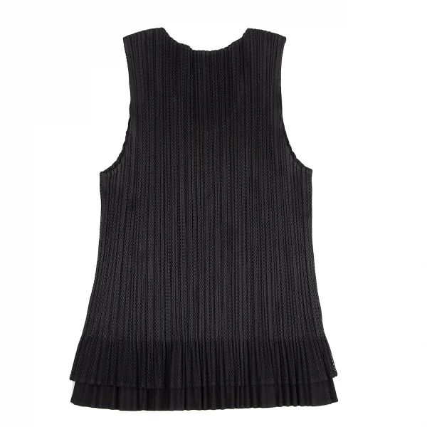 PLEATS PLEASE Mesh Layered Tank Top & Skirt K-129091_010