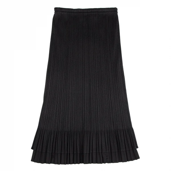 PLEATS PLEASE Mesh Layered Tank Top & Skirt K-129091_012