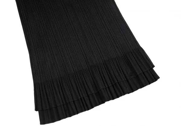 PLEATS PLEASE Mesh Layered Tank Top & Skirt K-129091_015