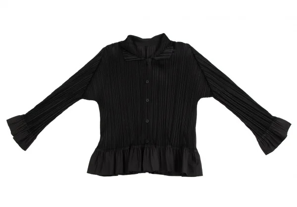 ブランドのギフト プリーツプリーズPLEATS PLEASE 裾異素材切替プリーツ トップス