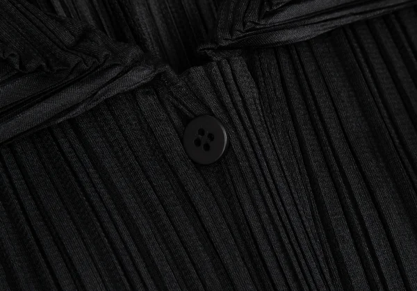 プリーツプリーズPLEATS PLEASE 裾異素材切替プリーツセットアップ 黒4・3 K-129094_005