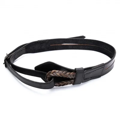 Plantation Braided Loop Leather Belt