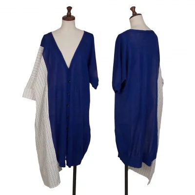 RISMAT by Y's Stripe Switching Asymmetry Cardigan