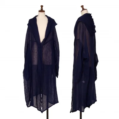 Y's Linen Mesh Knit Long Cardigan