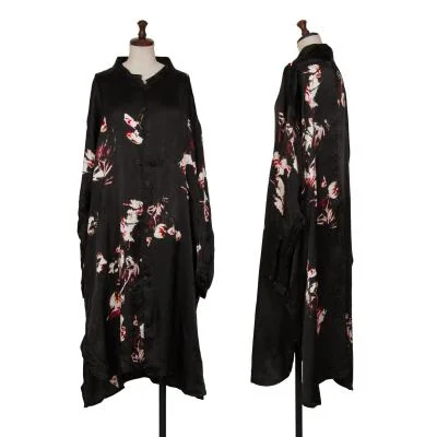 Y's Graphic Printed Shirt Dress