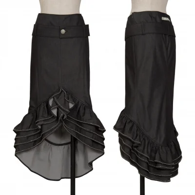Jean's Paul GAULTIER Stone Decoration Denim Skirt