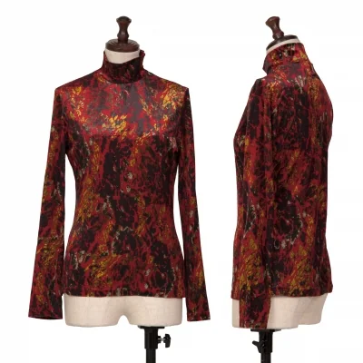 Jean-Paul GAULTIER CLASSIQUE Pattern Printed Velor T Shirt