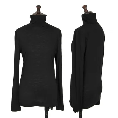 Yohji Yamamoto NOIR Wool Poly Turtle Neck T Shirt