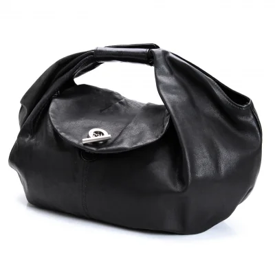 ISSEY MIYAKE Leather Cahin Button Hand Bag
