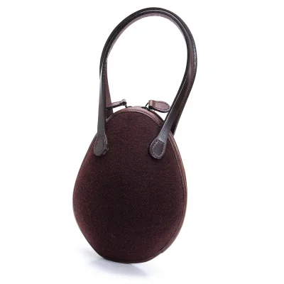 ISSEY MIYAKE Nuts Look Herringbone Hand Bag