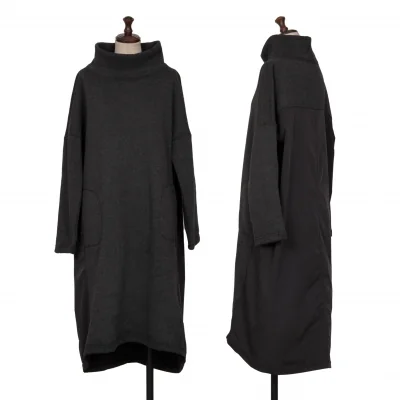 HIROKO KOSHINO TRUNK Turtle Neck Jersey Dress
