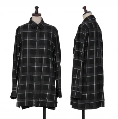 Ground Y Layered Check Long Sleeve Shirt
