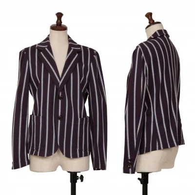 zucca Cotton Poly Striped Jacket