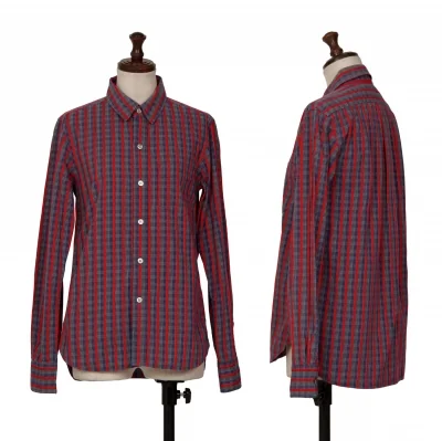 zucca Check Stripe Printed Long Sleeve Shirt