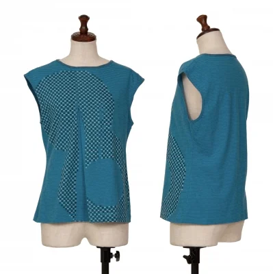 Plantation Stripe Dot Printed Tank Top