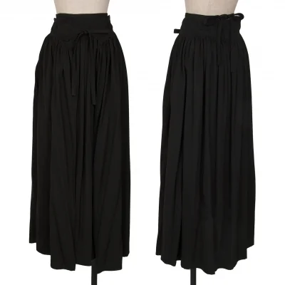 Yohji Yamamoto FEMME Wool Gaba Pleated Skirt