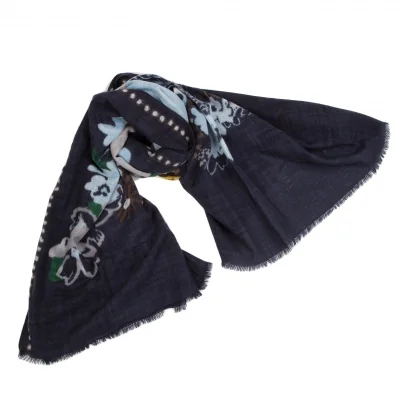 45R Dyed Floral Big Stole