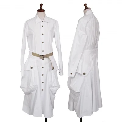 JUNYA WATANABE COMME des GARCONS Belted Pocket Shirt Dress