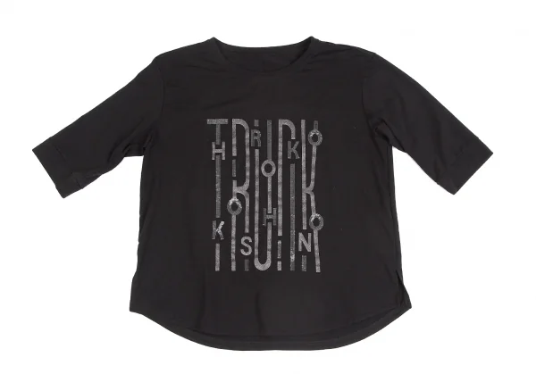 ヒロココシノ トランクHIROKO KOSHINO TRUNK スパンコールグリッタープリントカットソー 白38 【レディース】 HIROKO KOSHINO ヒロココシノ トランクHIROKO TRUNK