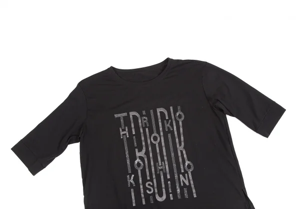 HIROKO KOSHINO TRUNK Sequins Glitter Printed T Shirt K-129504_003