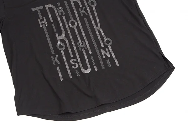 ヒロココシノ トランクHIROKO KOSHINO TRUNK スパンコールグリッタープリントカットソー 黒38 【レディース】 ヒロココシノ トランクHIROKO KOSHINO TRUNK スパンコール