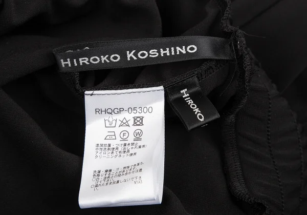 HIROKO KOSHINO Hem Zipper Dropped Crotch Pants K-129509_010