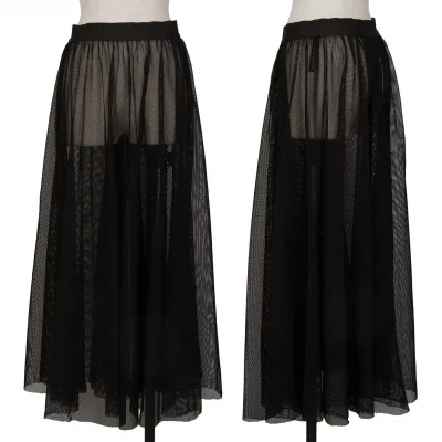 HIROKO KOSHINO Drape Mesh Skirt