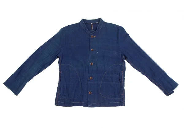45rpm 45R 藍染スタンドカラーシャツジャケット 紺3 K-129524_002