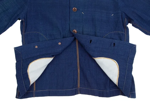45rpm 45R 藍染スタンドカラーシャツジャケット 紺3 K-129524_015