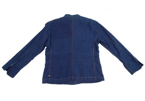 45rpm 45R 藍染スタンドカラーシャツジャケット 紺3 K-129524_016