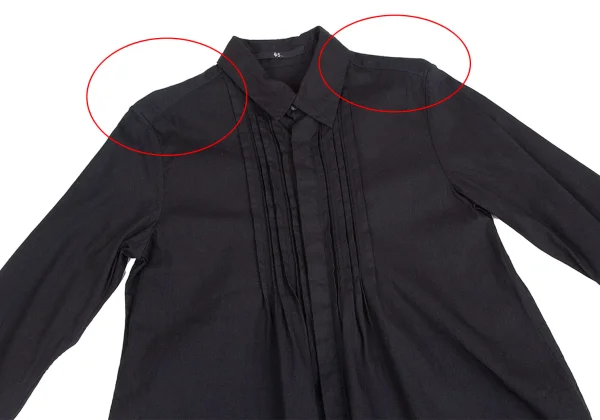 45R Indigo Dyeing Tuck Design Long Sleeve Shirt K-129528_003