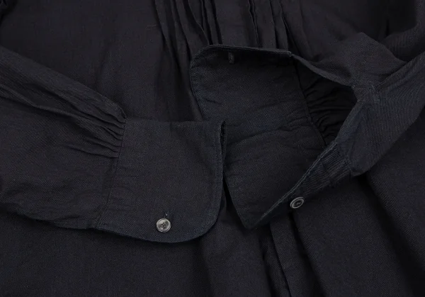 45R Indigo Dyeing Tuck Design Long Sleeve Shirt K-129528_010