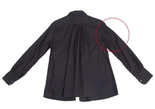 45R Indigo Dyeing Tuck Design Long Sleeve Shirt K-129528_014