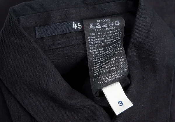 45R Indigo Dyeing Tuck Design Long Sleeve Shirt K-129528_018