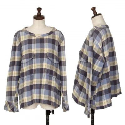 45R Brushed Cortton Checker Long Sleeve Shirt