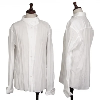 ISSEY MIYAKE FETE Pleated Detachable Collar Shirt
