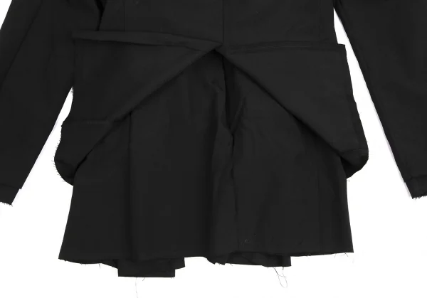 COMME des GARCONS Front Braided Cut-Off Buttonless Jacket K-129579_013