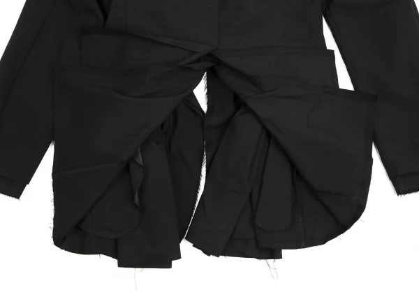 COMME des GARCONS Front Braided Cut-Off Buttonless Jacket K-129579_014