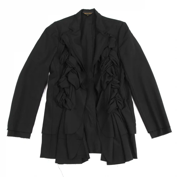 COMME des GARCONS Front Braided Cut-Off Buttonless Jacket K-129579_002