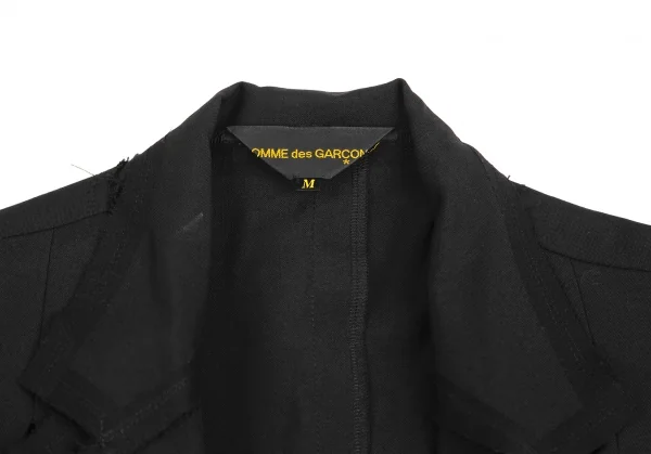 COMME des GARCONS Front Braided Cut-Off Buttonless Jacket K-129579_004