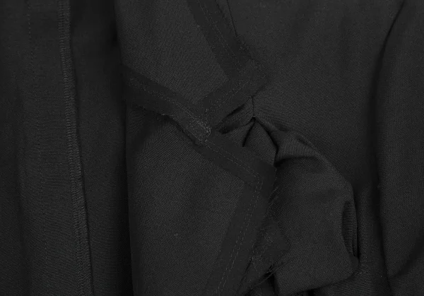 COMME des GARCONS Front Braided Cut-Off Buttonless Jacket K-129579_005