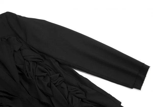 COMME des GARCONS Front Braided Cut-Off Buttonless Jacket K-129579_006