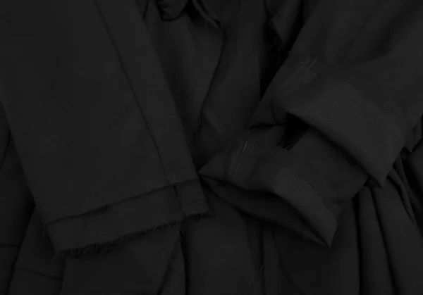 COMME des GARCONS Front Braided Cut-Off Buttonless Jacket K-129579_007