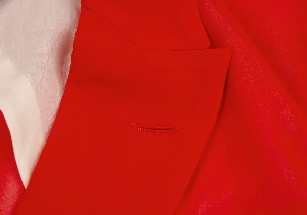 コムデギャルソンCOMME des GARCONSポリシフォンシースルーモーニングジャケット 赤M K-129582_008