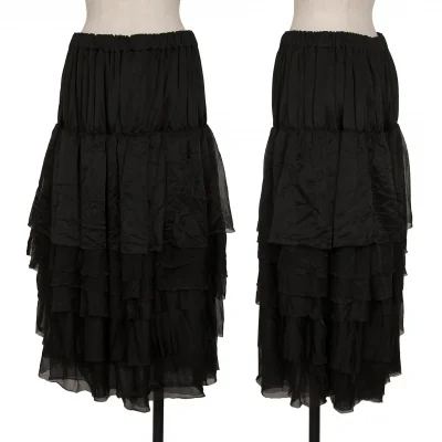COMME des GARCONS Dyed Chiffon Tiered Skirt