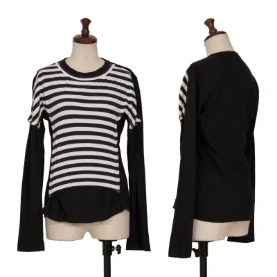 COMME des GARCONS Stripe Pasted Long Sleeve T Shirt